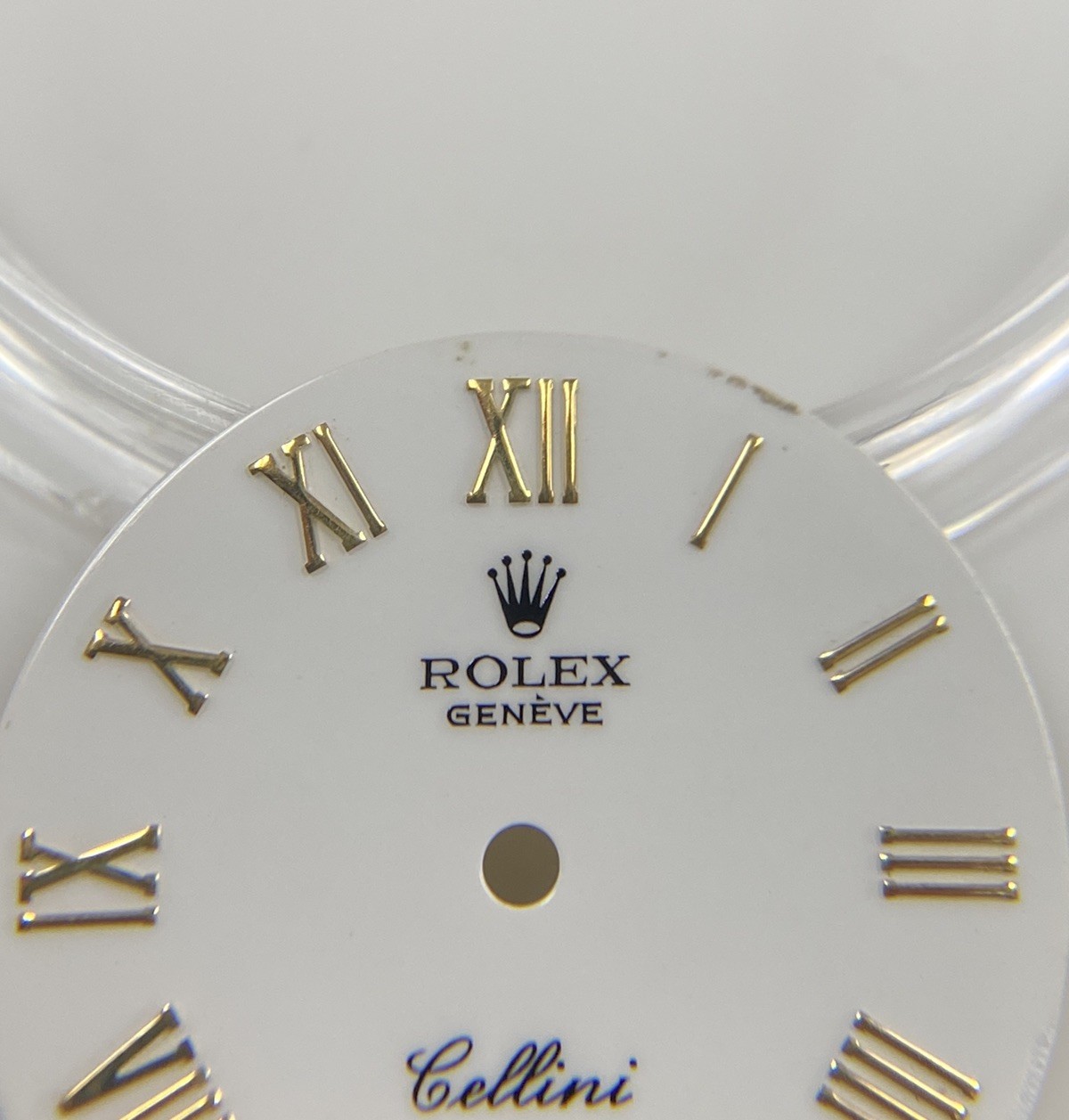Genuine Rolex Cellini 5109/8 White /Gold Roman Cal. 1600 1601 Dial