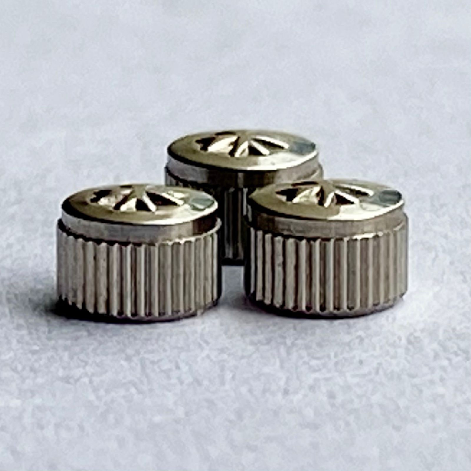 Silver Stainless Steel Vacheron Constantin VC Crown 3.5mm x 2.5mm, Tap 10