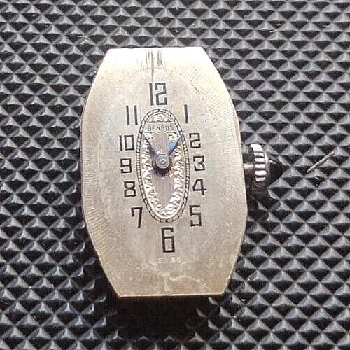 Benrus Art Deco 15 Jewel watch movement 4 adj. Good Balance