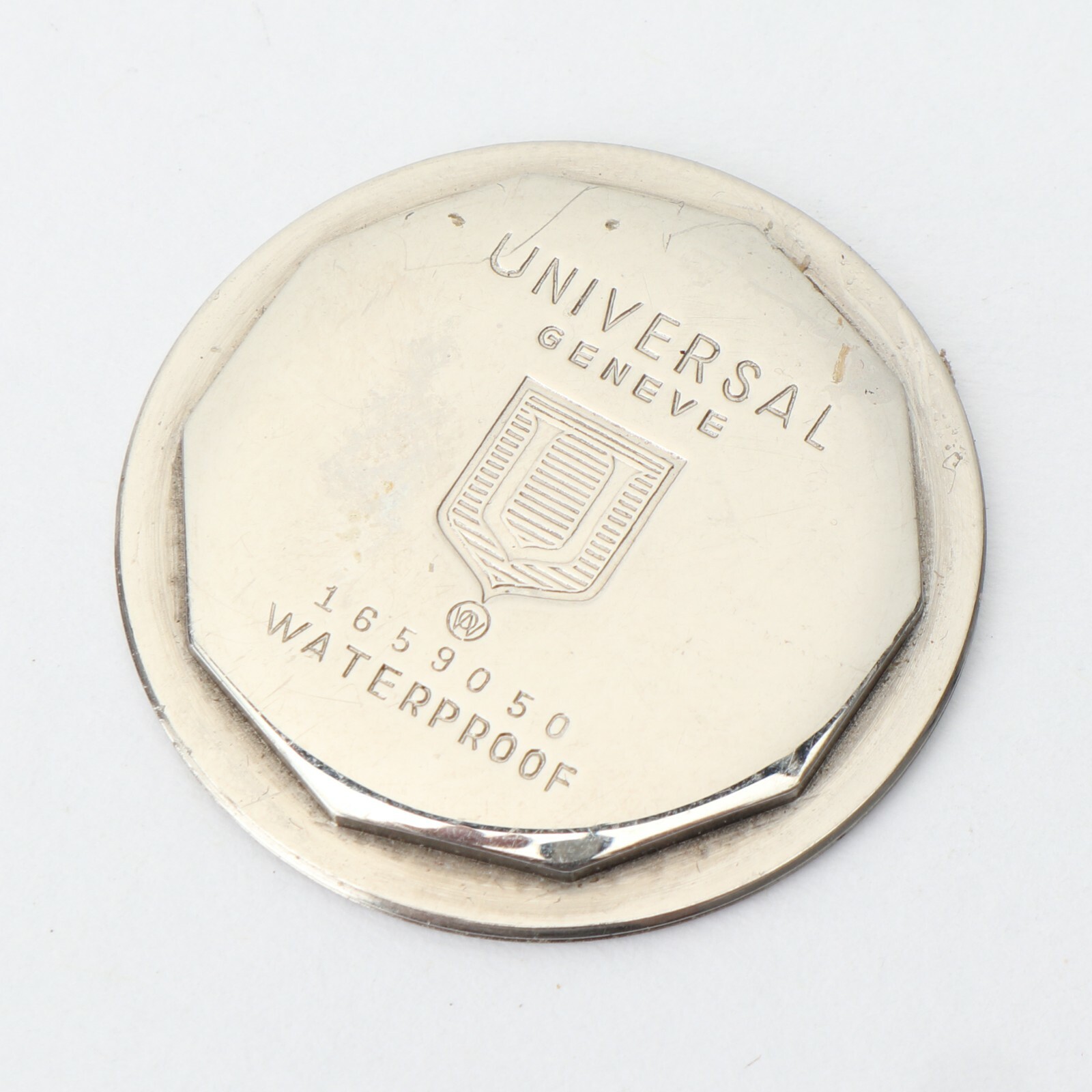 Universal Geneve 606501-5 Stainless Steel Watch Case Backing Only Parts Repairs