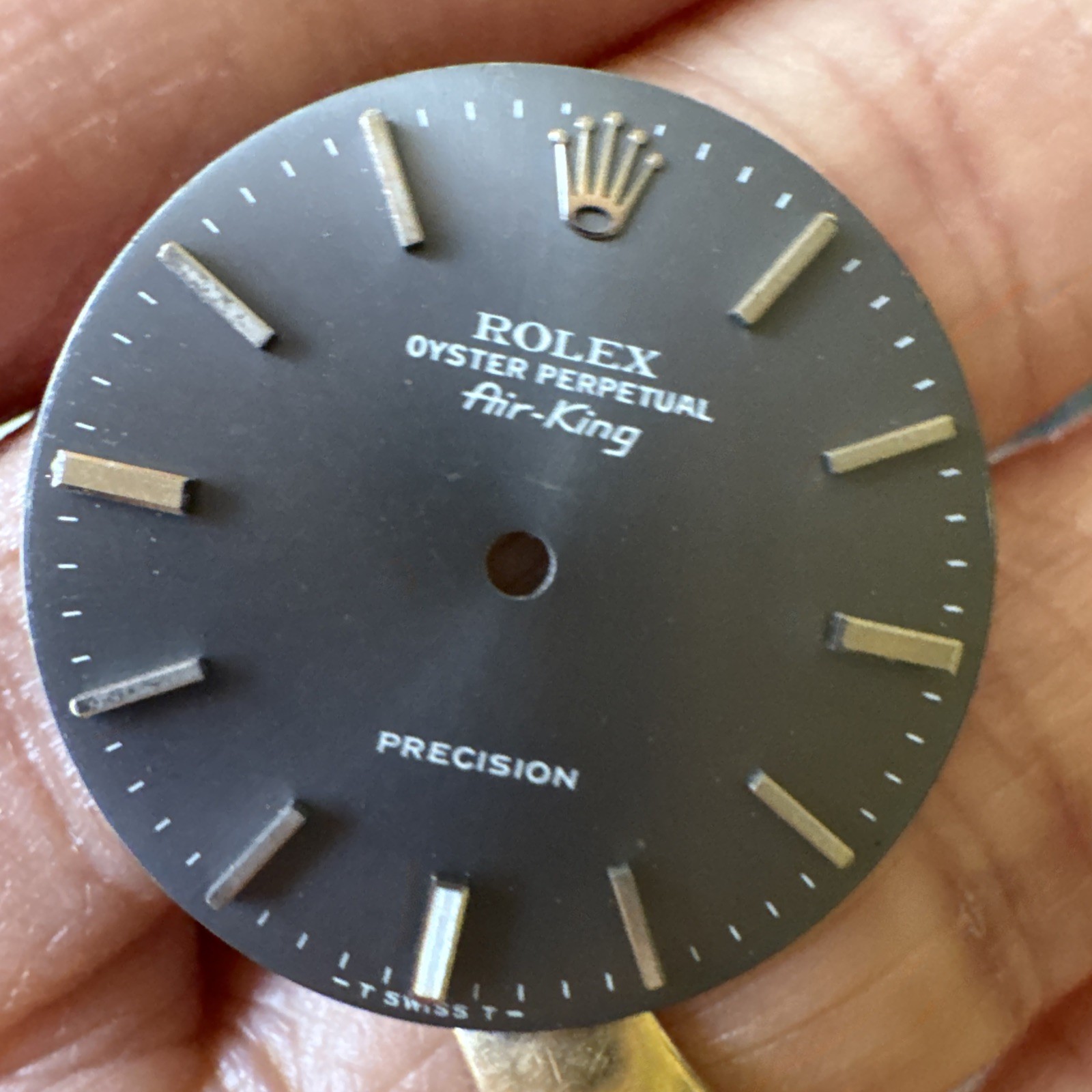 Vintage Rare Rolex Oyster Air King London Sky Grey Dial