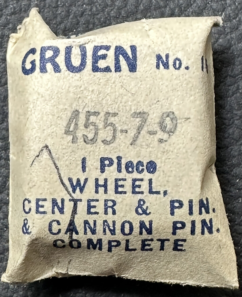 Genuine GRUEN EB200 CA455-7-9 CENTER WHEEL AND PINION WATCH REPAIR PART NOS WP6