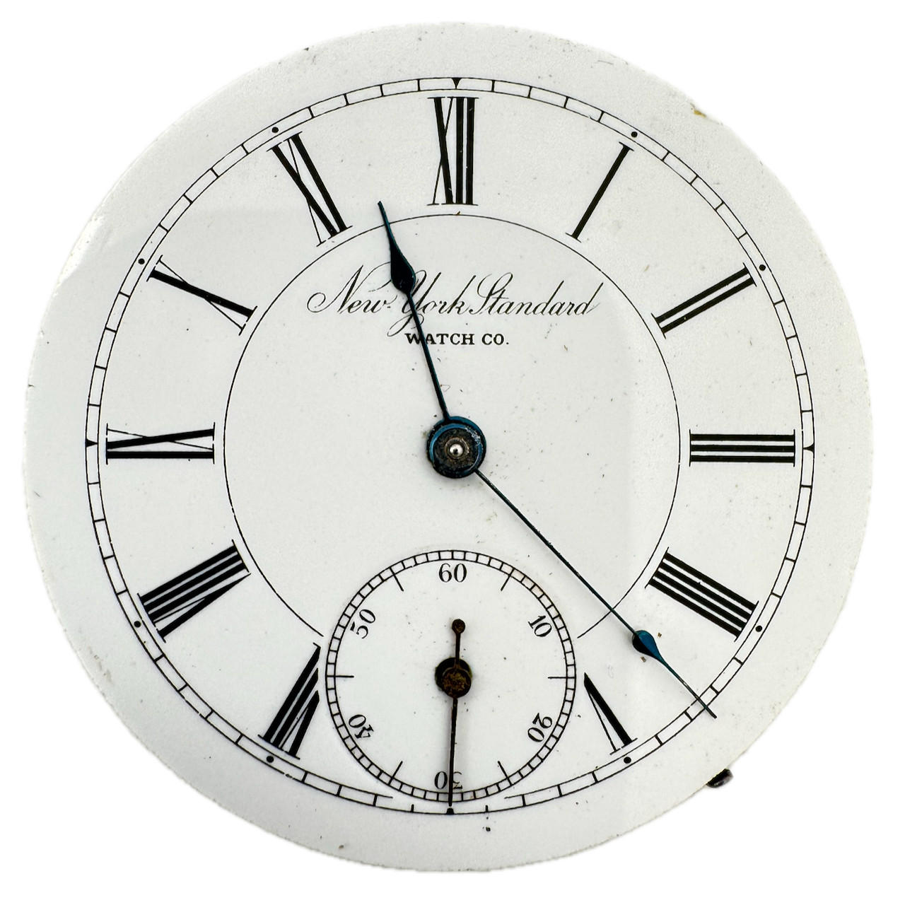 Antique 6s 1892 New York Standard Watch Co. Hunter Pocket Watch Movement 44 USA