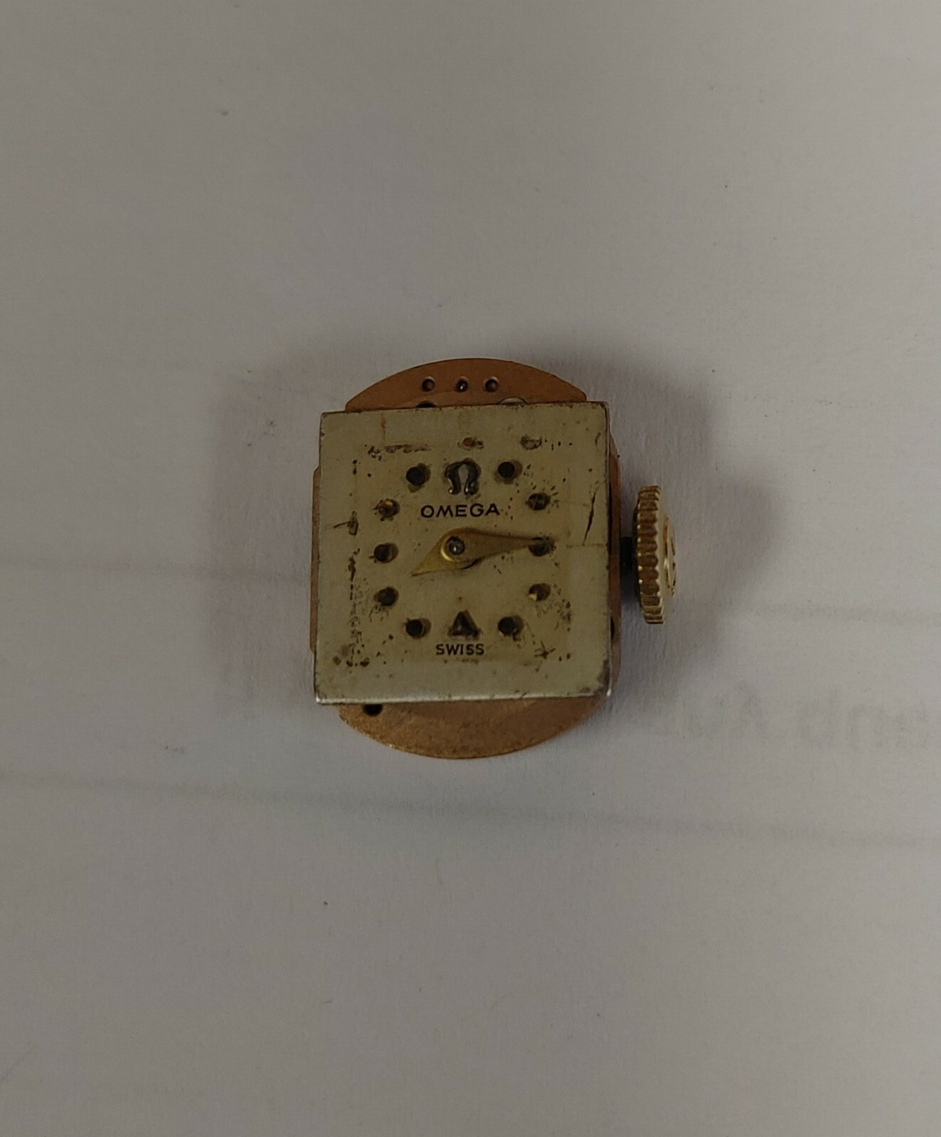 1952 Omega Watch Co Ladies Cal. 212 17 Jewels Movt, 11.2mm Square Dial & Hands!