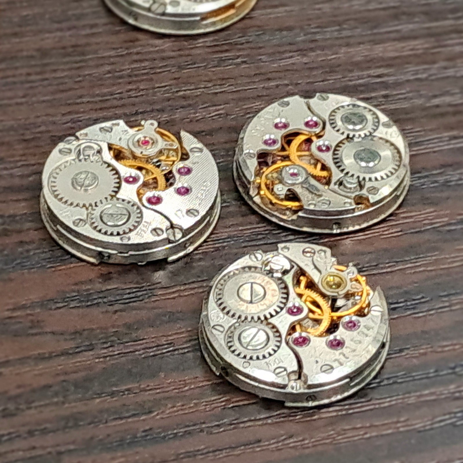 Lot of 12 Chaika 16mm Watch Movements USSR Vintage Soviet Mechanical Parts