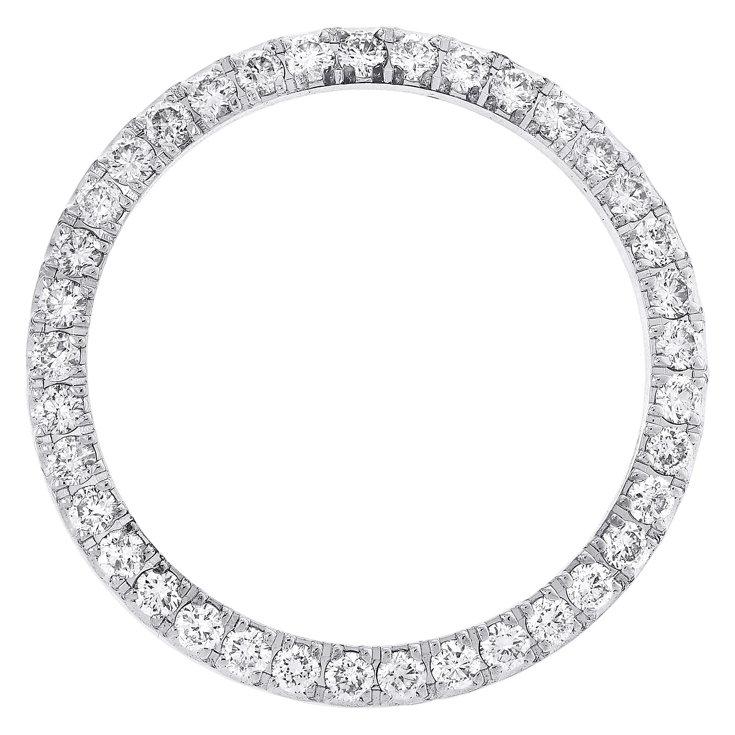 Custom U-Cut Bead Diamond Bezel For Rolex DateJust Midsize 31mm Watch 1.65 CT