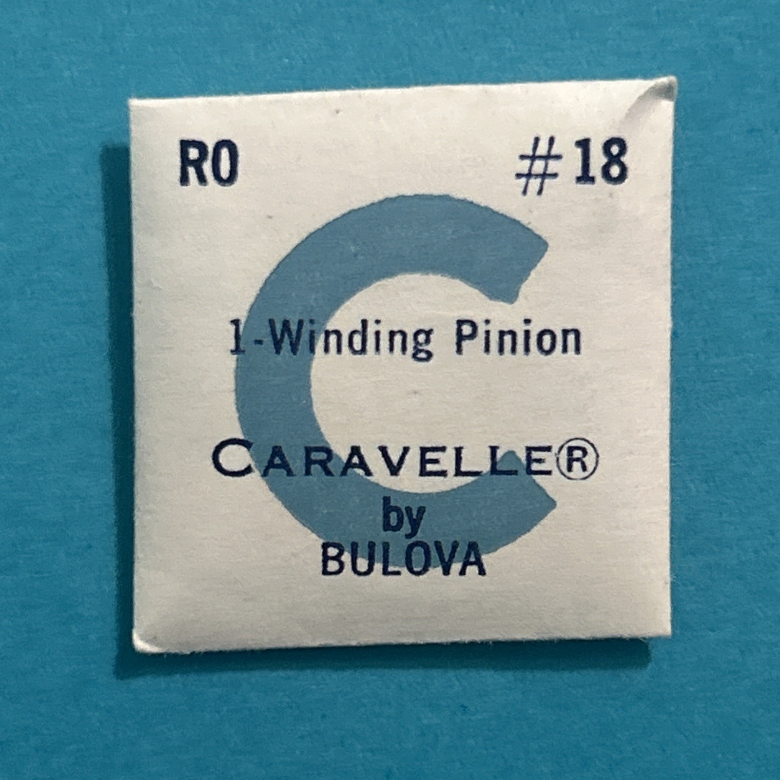 Vintage CARAVELLE By Bulova RO #18 Winding Pinion Sealed NOS