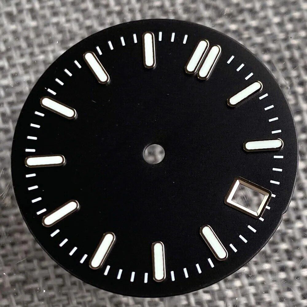 Fit for NH35 NH36 Movement 29mm Sunburst Watch Dial Accessories Green Luminous