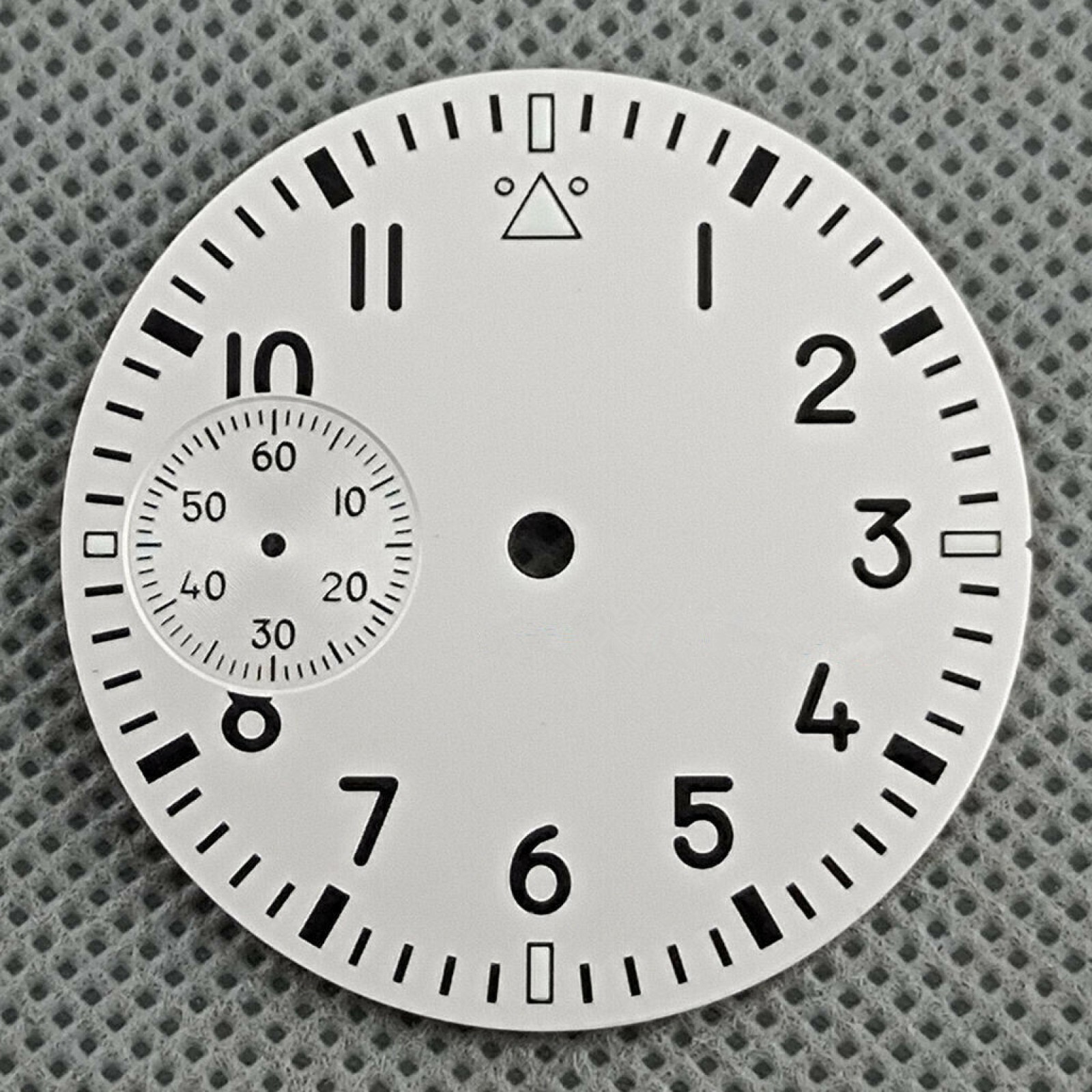 37mm Green Luminous Watch Dial White Face For ETA 6497 ST3600 Movement Upgrade G