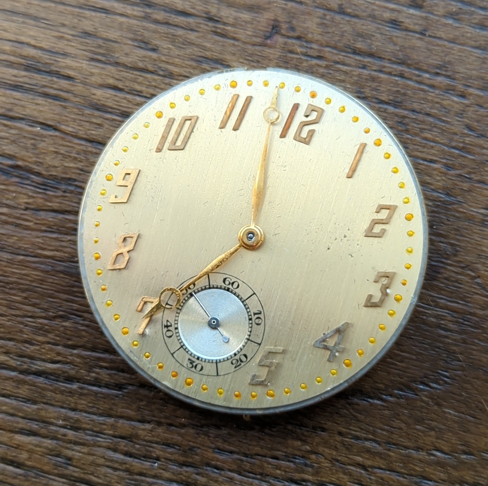 Paul Ditisheim 18J 5 Adjustments Pocket Watch Movement Ticking (G75)