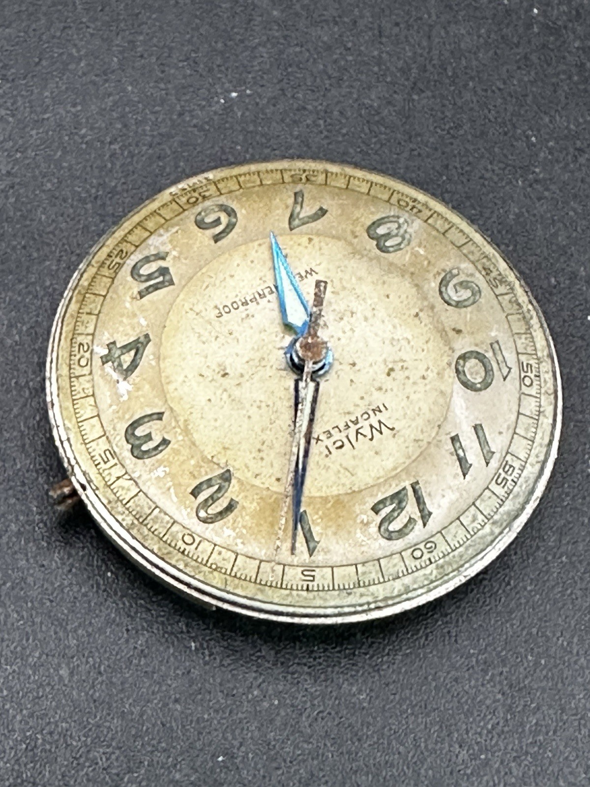 Wyler Wristwatch Movement 17J Men’s Vintage E1081 Parts or Repair
