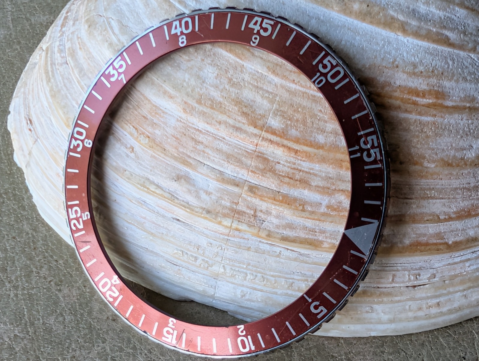 Vintage Wittnauer Professional 239T/7004A Chronograph BEZEL/BURGUNDY INSERT ONLY
