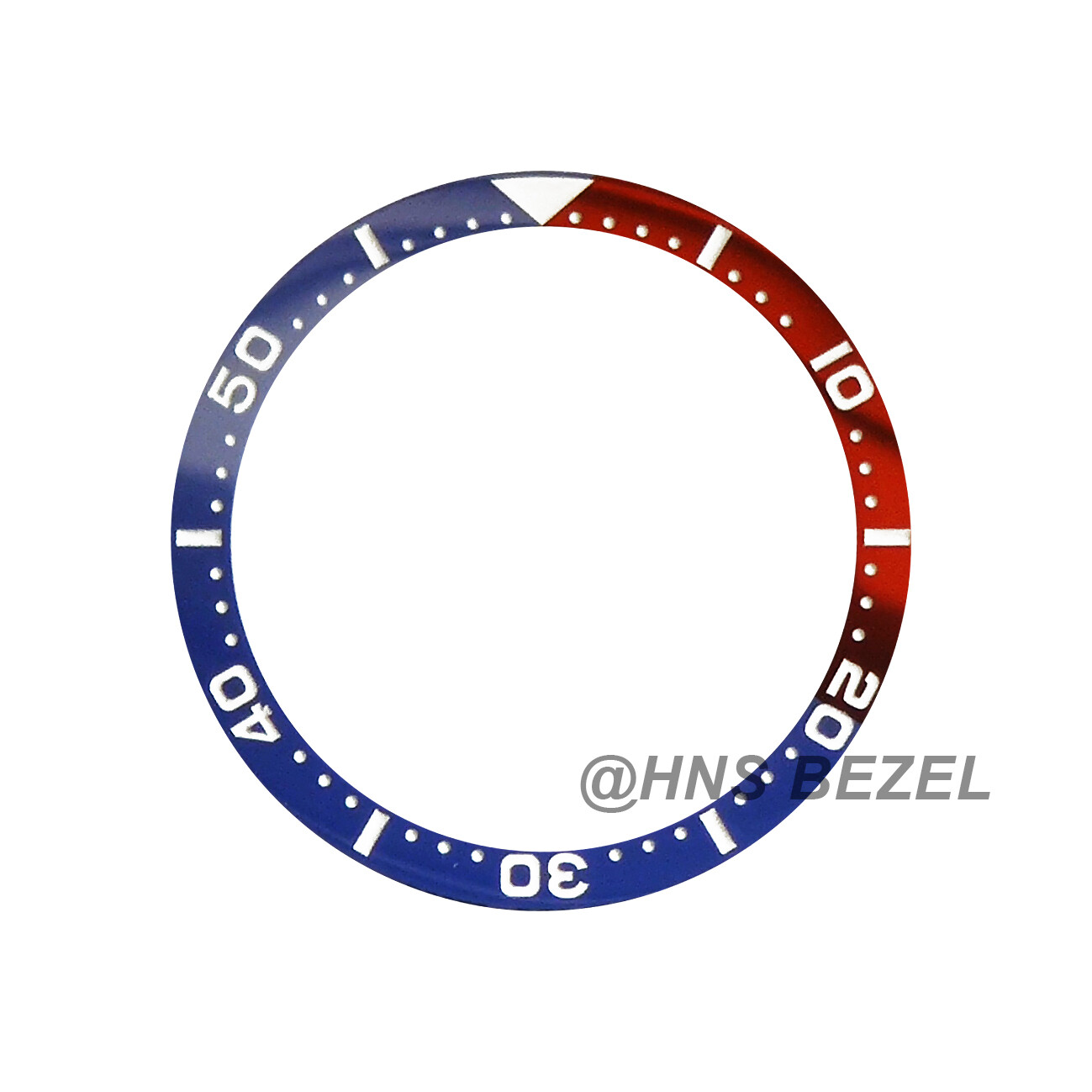 BLUE & RED CERAMIC BEZEL INSERT FOR SEIKO WATCH 6309 7040 7049 SUWA TURTLE 6309A