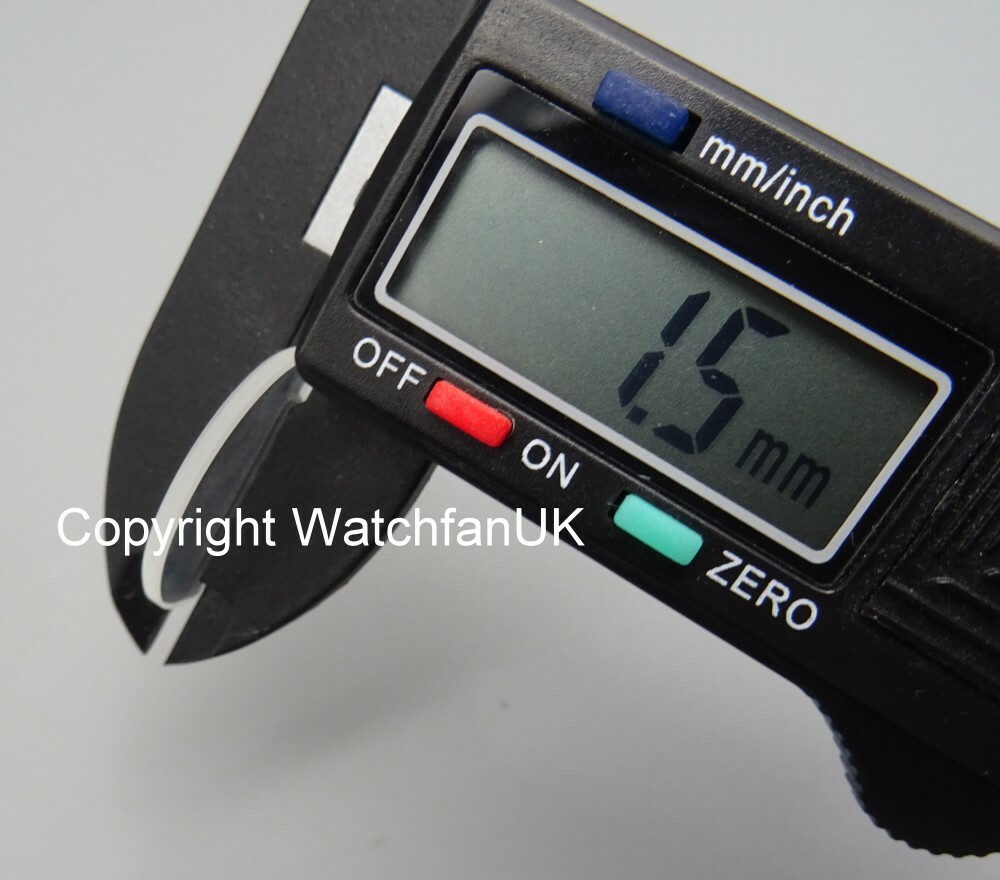 Watch Glass Crystal Lens 17mm-40mm 1.5mm thick Fits Seiko Citizen Fossil etc