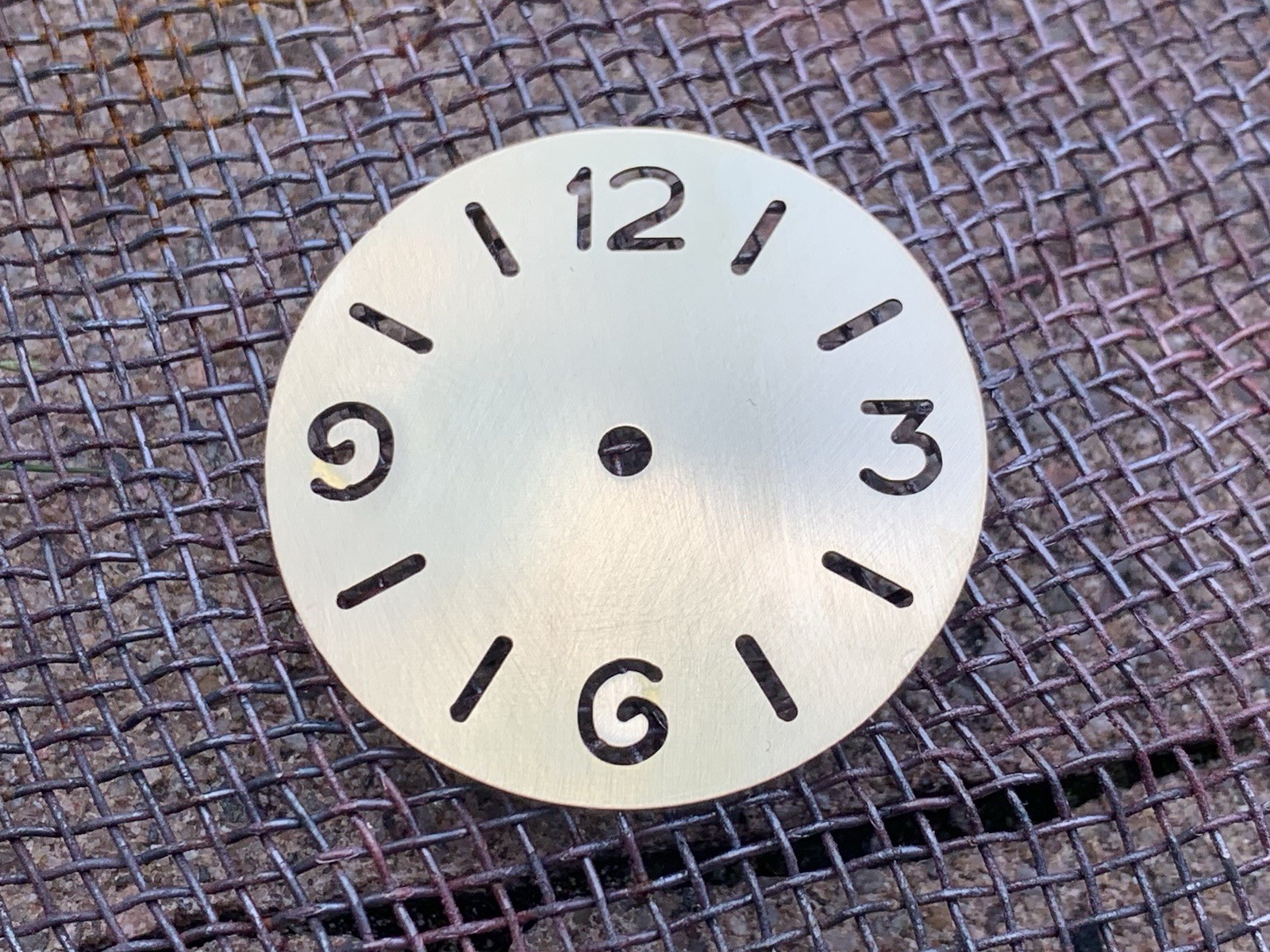PAM skeleton / Ø 39 mm – watch dial , engraved / brass