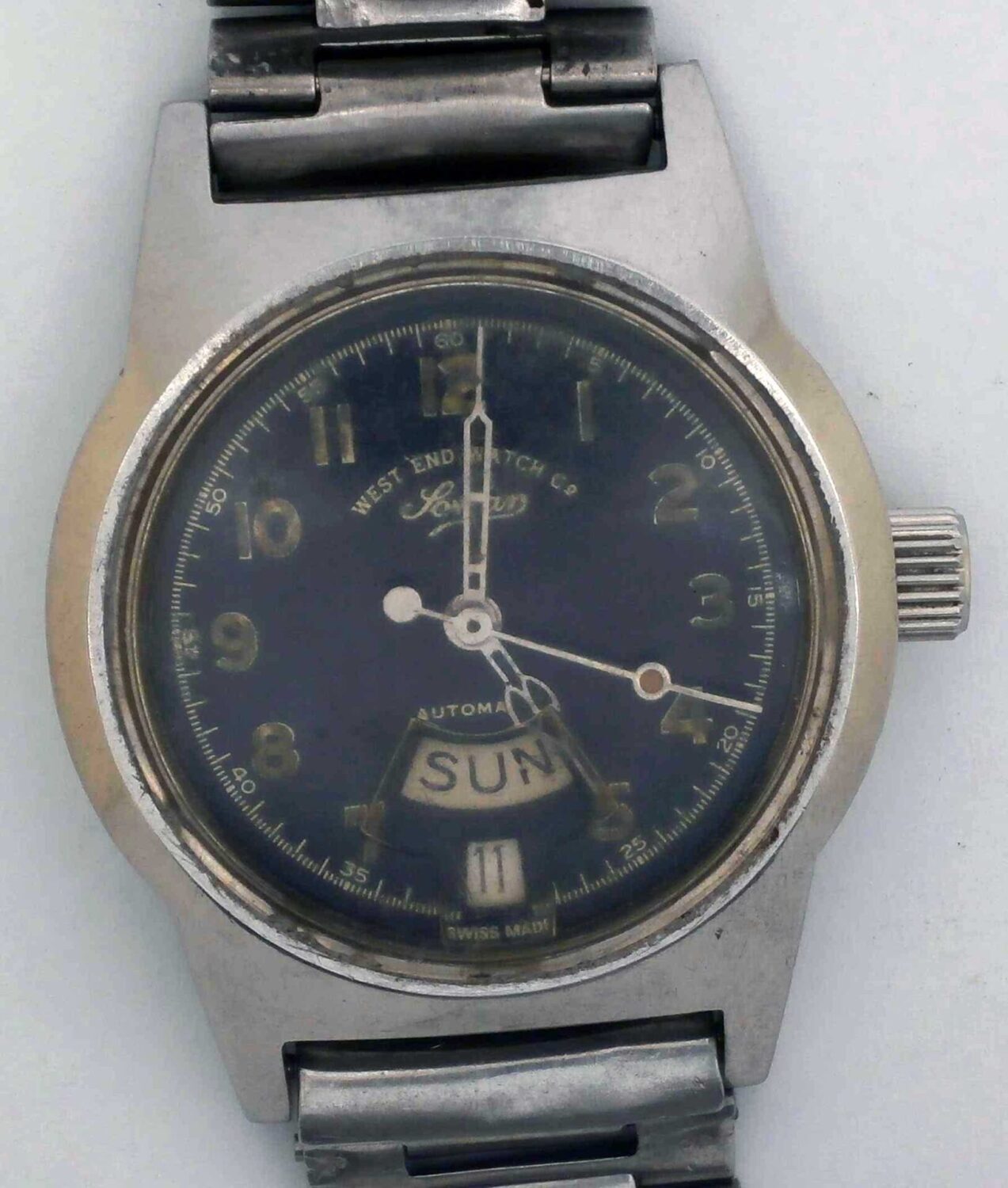 VTG WEST END Sowan Steel Wristwatch. Ref: S4289. Cal: 2878. For Repairs