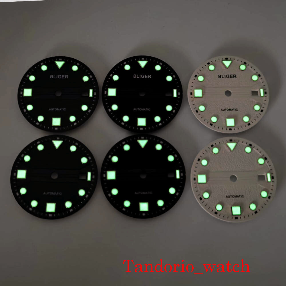 31mm super luminous automatic watch dial fit miyota 8215 mingzhu 2813 watch part