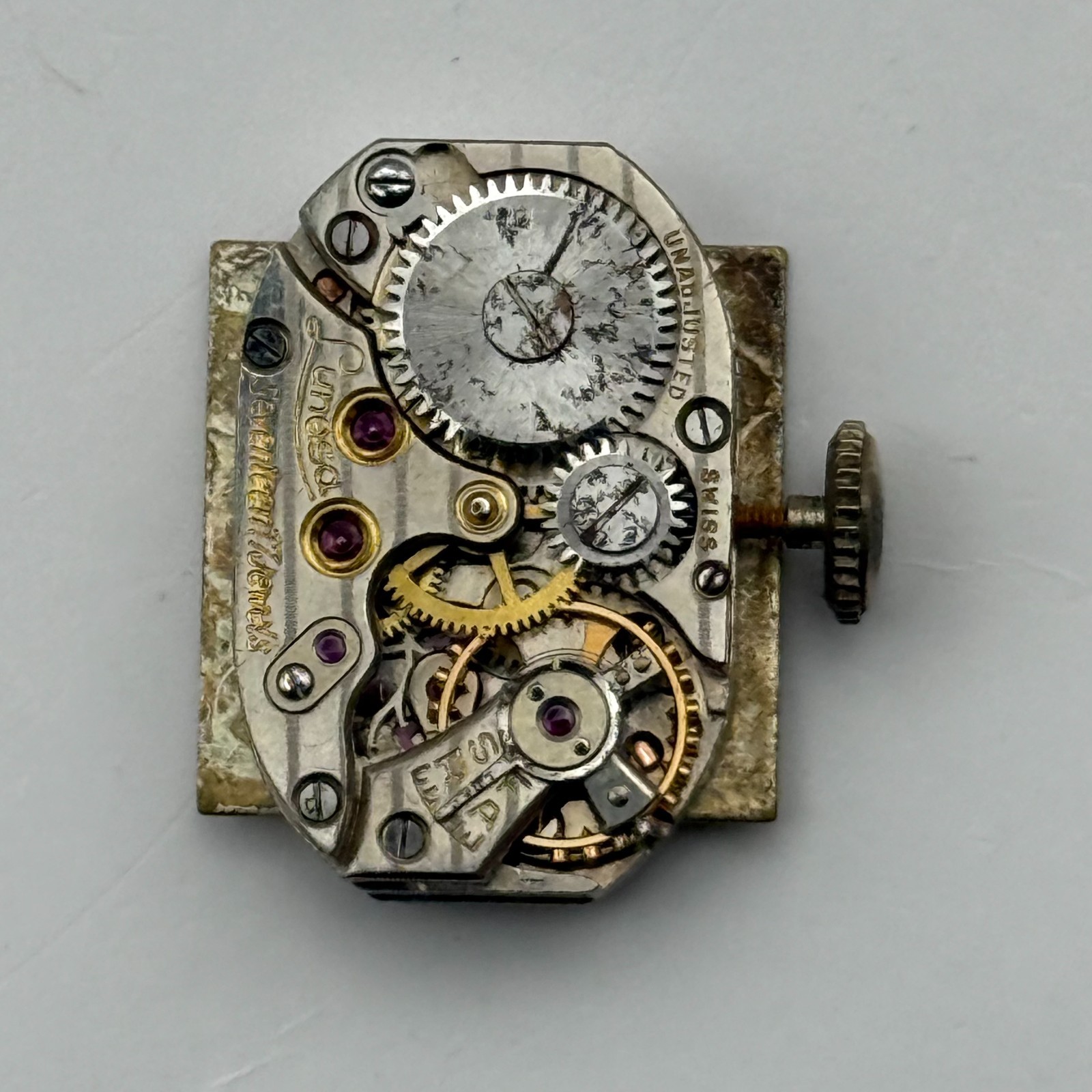Lunesa L21 Watch Movement 17 Jewels Swiss Manual Wind Parts Repair 12.9mm