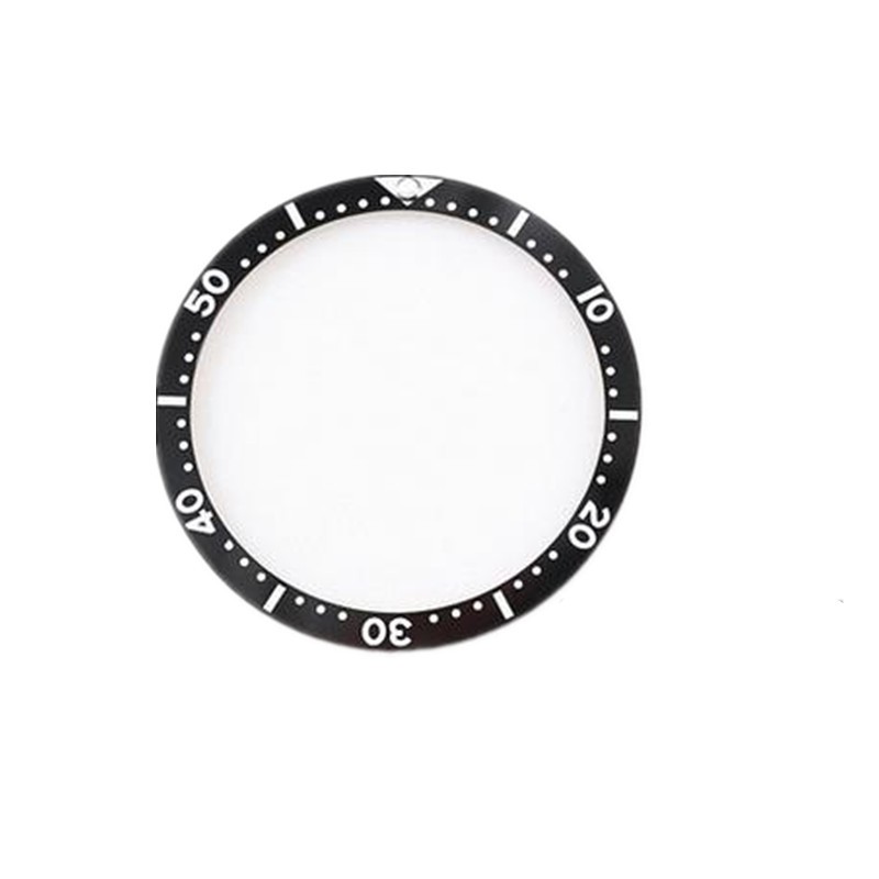 38mm Flat Luminous Ceramic Watch Bezel Replacement For SKX007/009/011 Series