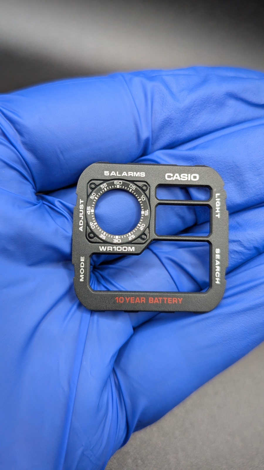 Casio AE-1200 (Casio Royale) Original Black Faceplate OEM Part Replacement
