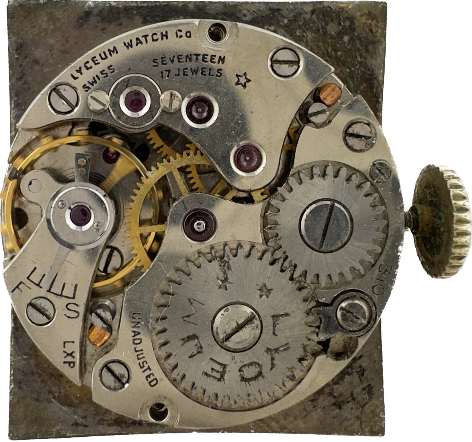 Vintage 19.5mm Lyceum 17 Jewel Mechanical Men’s Wristwatch Movement Caliber 310