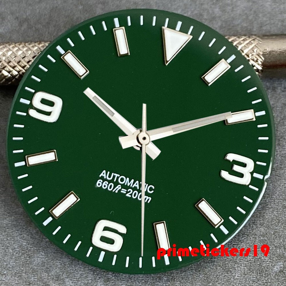 29mm Watch Dial+Hands Set Luminous Fit NH35 Miyota82 ETA2824 PT5000 Multicolored