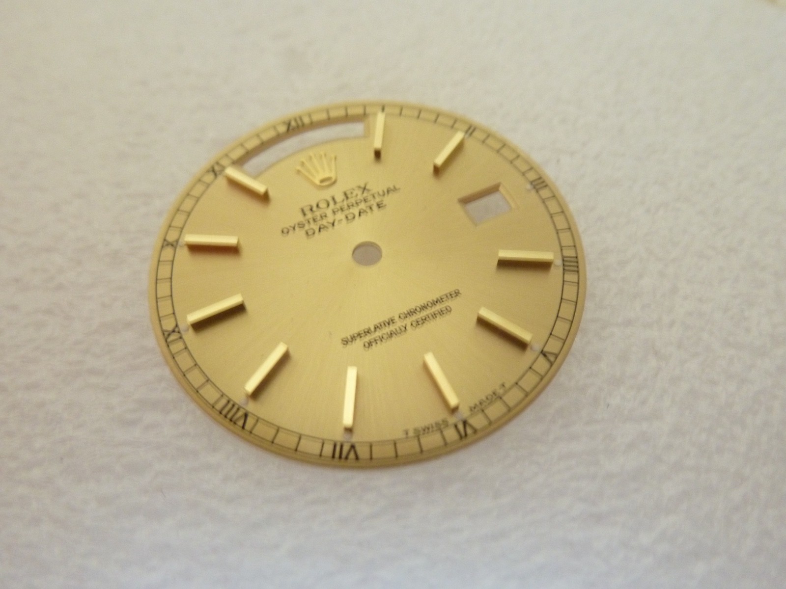 Rolex Day-Date 36mm Men’s President Champagne Stick Dial, Fits 18038 18238 .