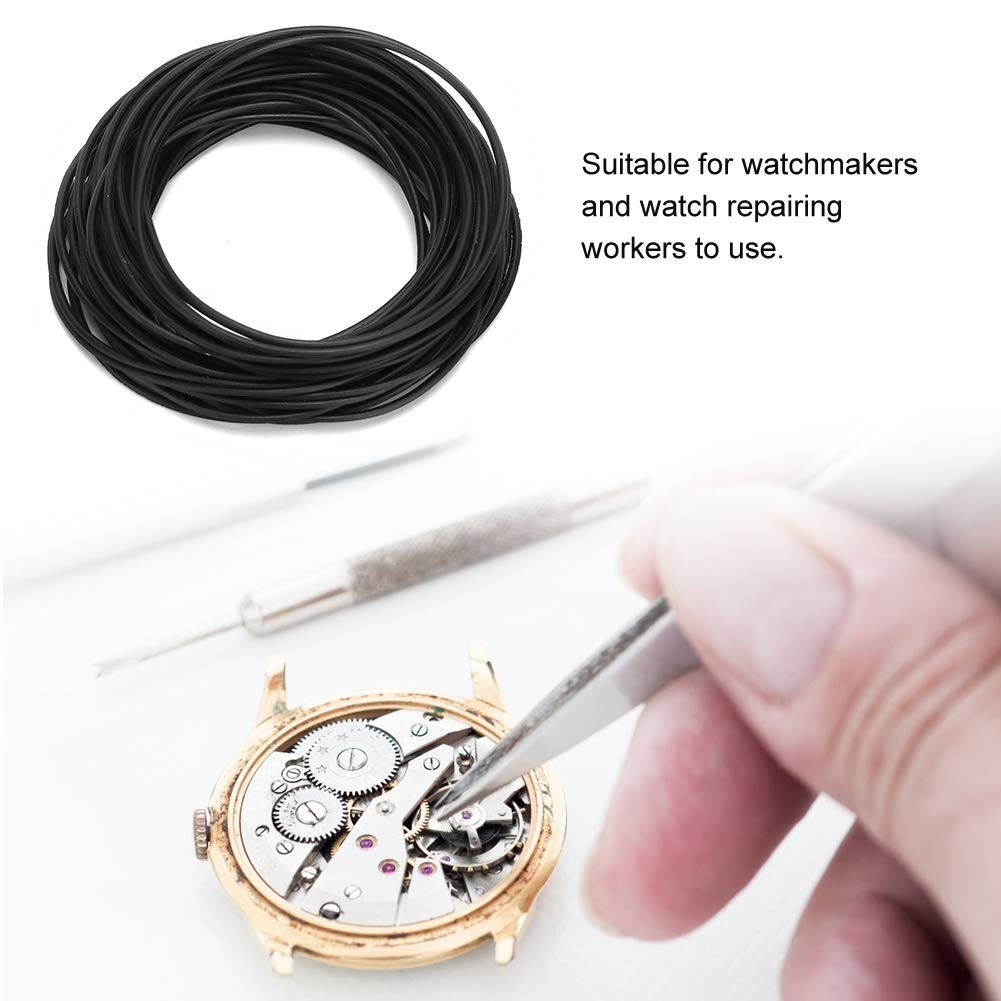 500pcs Waterproof Rubber Watch Gasket O-Ring Assortment Kit | 0.8mm Washers for