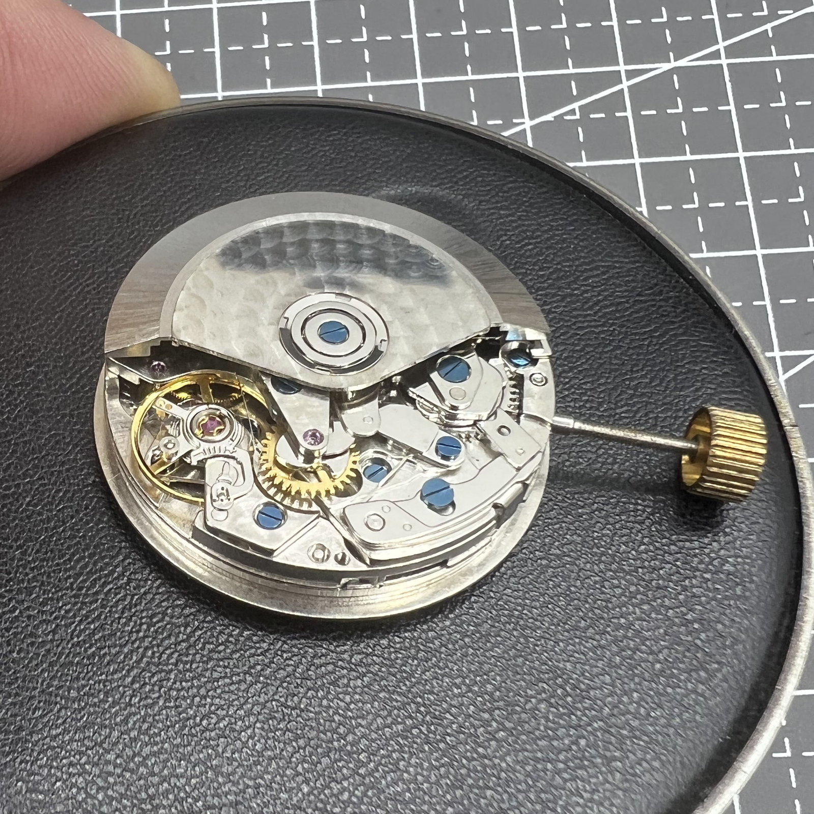 Black Dandong 7753 7750 Automatic Mechanical Movement Small Second@9