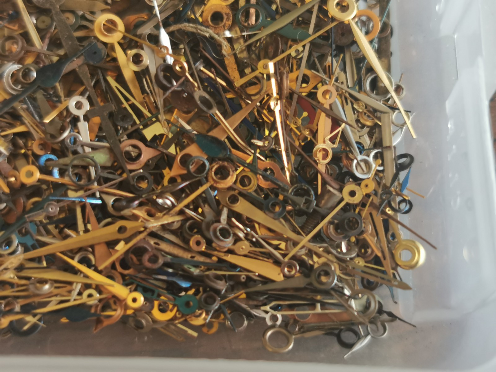 Watch / Pocket Watch Hands, Gilt / Blue, Used, Mixed Lot, Watchmaker #T314