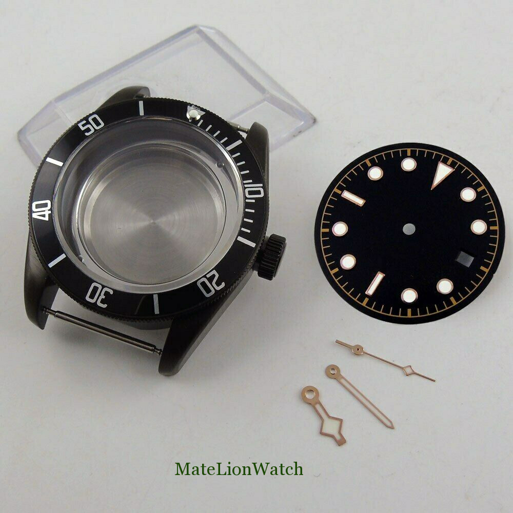 41mm Watch Case+Hands+Dial Fit For NH35/NH35A Sapphire Glass 100M Waterproof