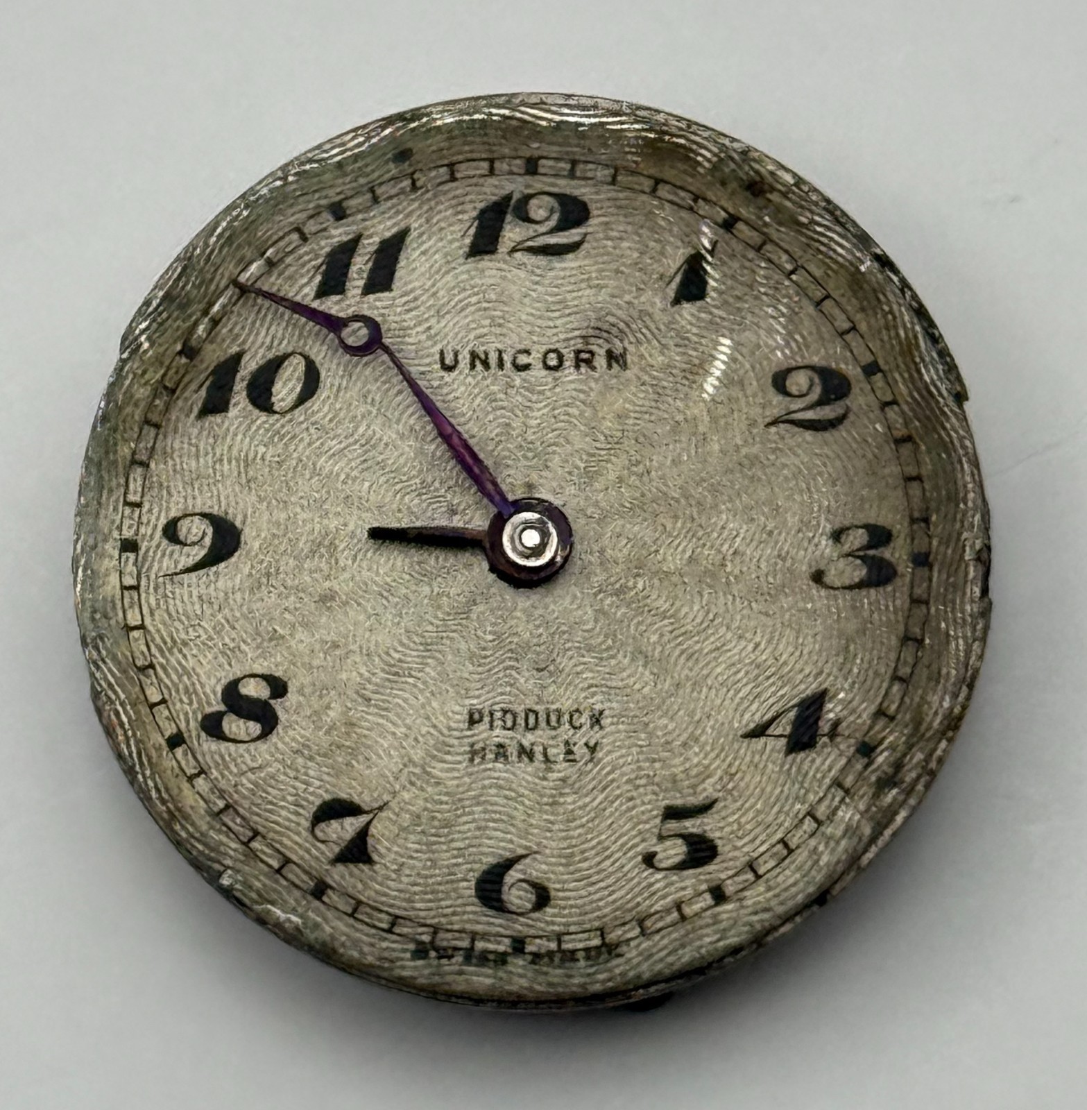 Rolex Unicorn Watch Movement Pidduck Hanley 15 Jewels Swiss Vintage Parts Repair