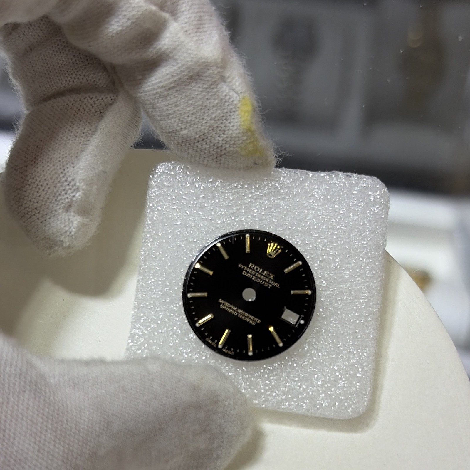Rolex Datejust Dial Black stick Hour Marks w/ Date Window 26mm 69173 179173