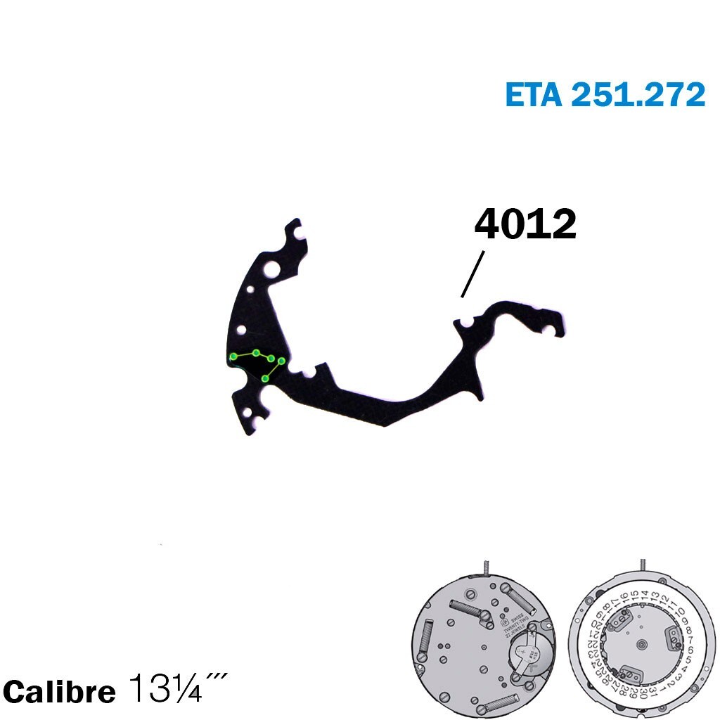ETA 251.272 SWISS🇨🇭 Made Additional printed Circuit Part NO.4012