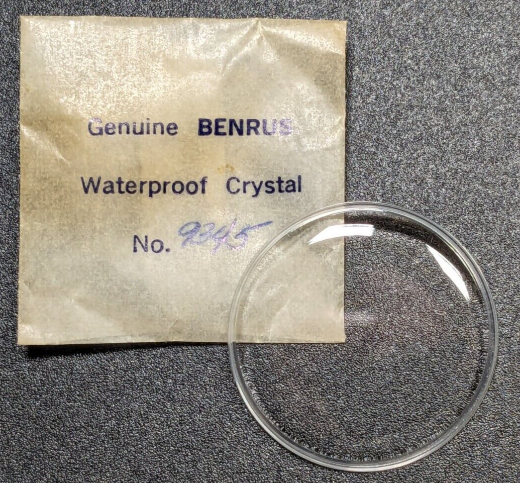 NOS Genuine Benrus Waterproof Acrylic Watch Crystal 9345 – 31.9mm