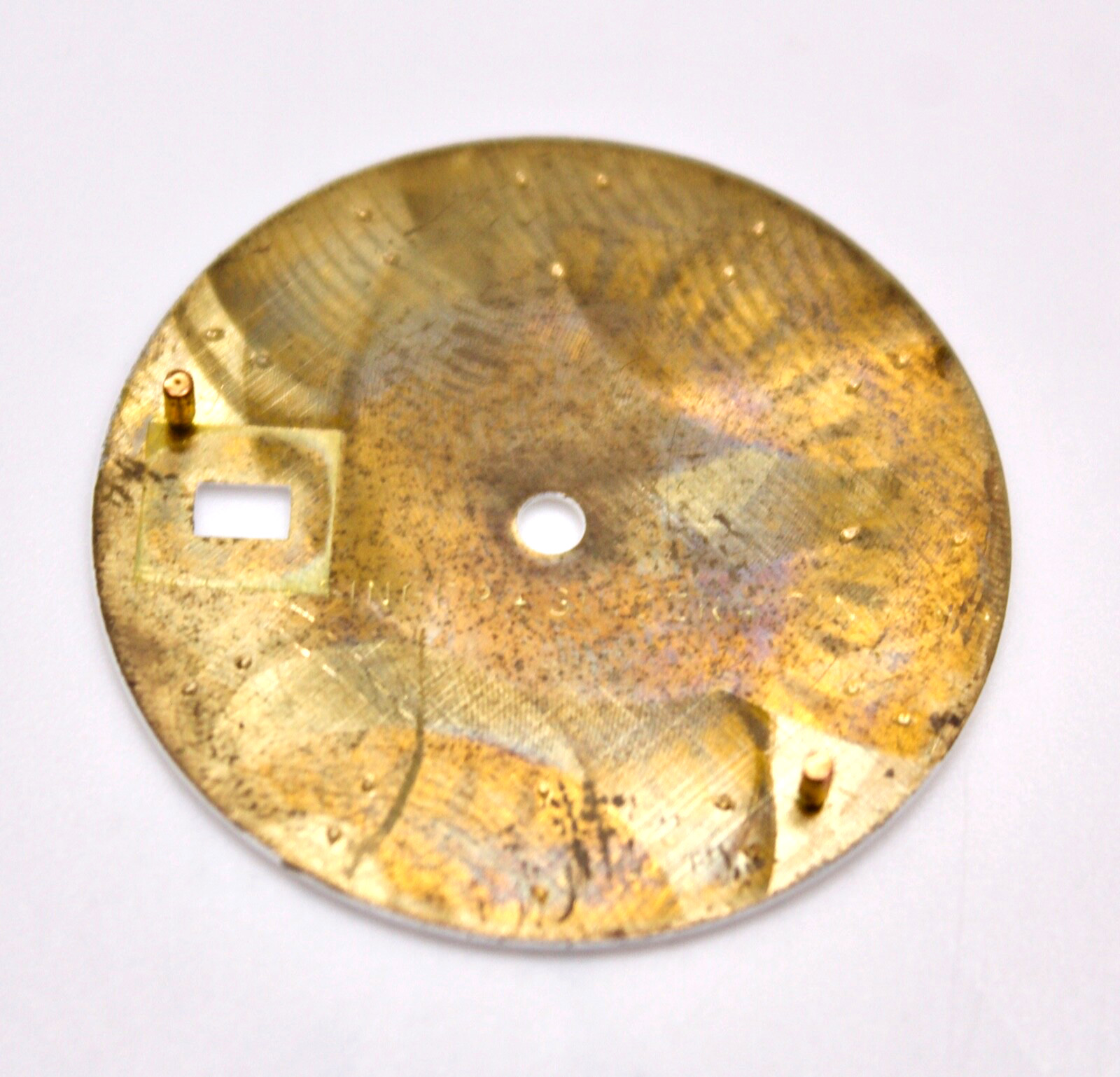 Damaged Rolex Yacht Master Dial 36mm White Two Tone YG with Date 16628