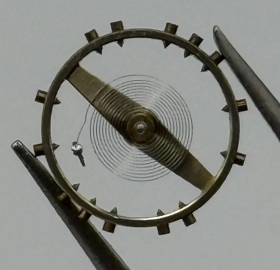 ETA 1080 Balance Wheel Complete And Spring Renata 157 Watch Movement Parts NOS