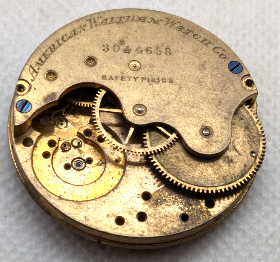 American Waltham Watch Co. 35 mm Pocket Watch Mechanical Movement Part 3044658