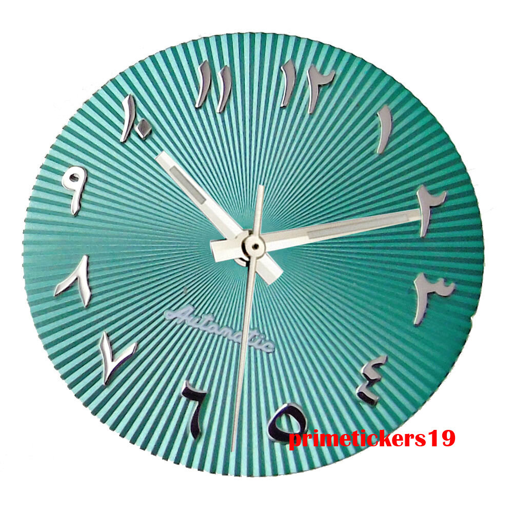 29mm Automatic Watch Dial Silver Hands Luminous Fit NH35 Miyota82 ETA2824 PT5000