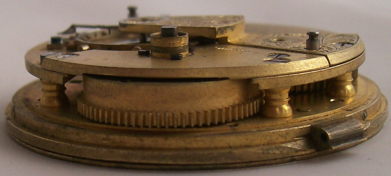 John Forrest London pocket watch movement & dial 45 mm. in diameter to restore