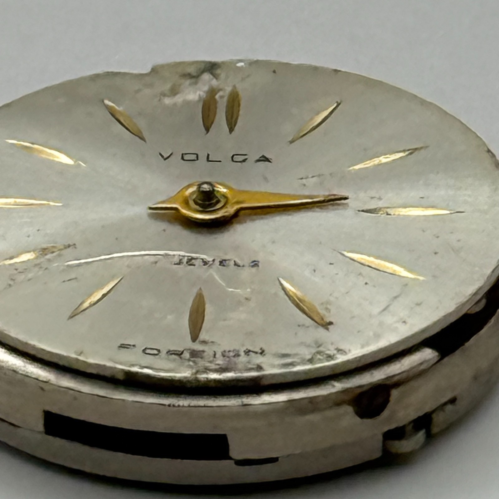 Chaika 1600 Watch Movement Volga Foreign Manual Wind Vintage Parts Repair 16.4mm