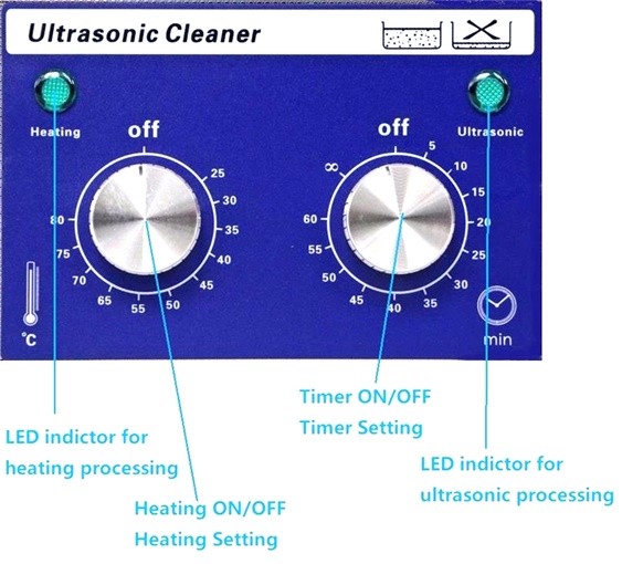 3L Timer Heated Ultrasonic Jewelry Printer Head Eyeglass Cleaner 120W DR-MH30
