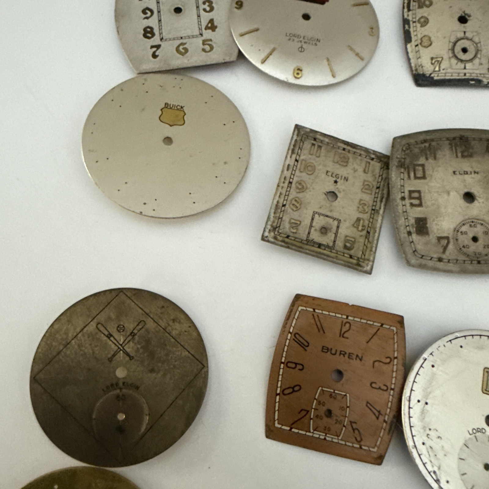Lot Of Watch Dials (Bulova, Lord Elgin, Elgin, Waltham)