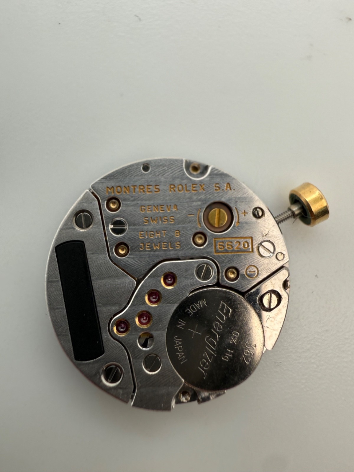 Rolex Cellini Cal.6620 Quartz Watch Head Dial Movement working For Parts OEM