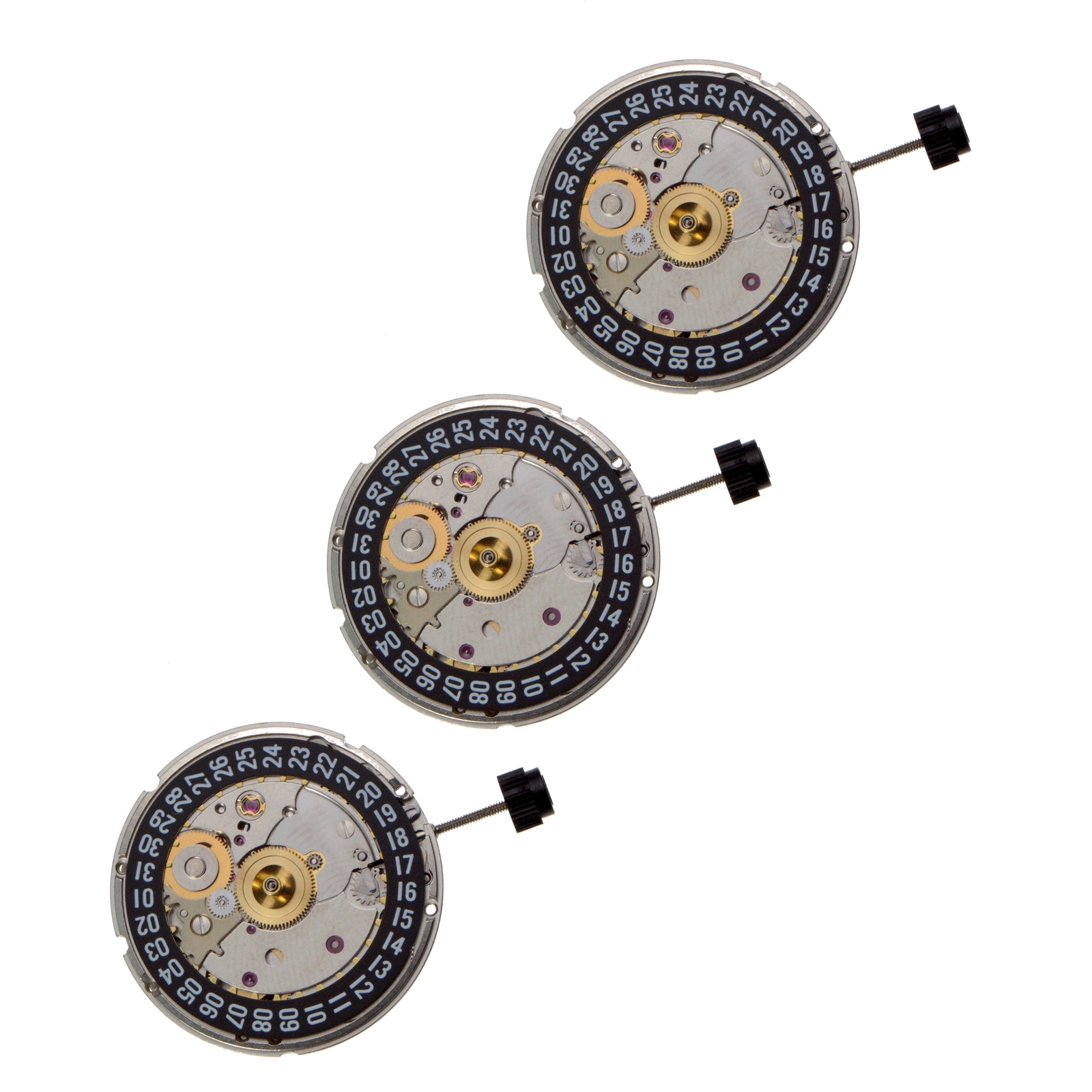 3 pcs Genuine ETA 2824-2 automatic movement, 11 /12”’ SC CLD F3 H3=1.50 mm