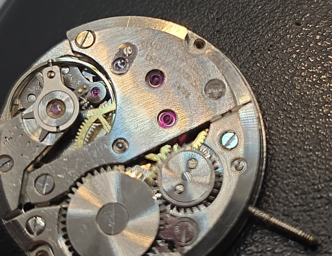 Enicar AR 982 Manual Winding Movement Complete Overhauled Swiss Made 10 1/2”