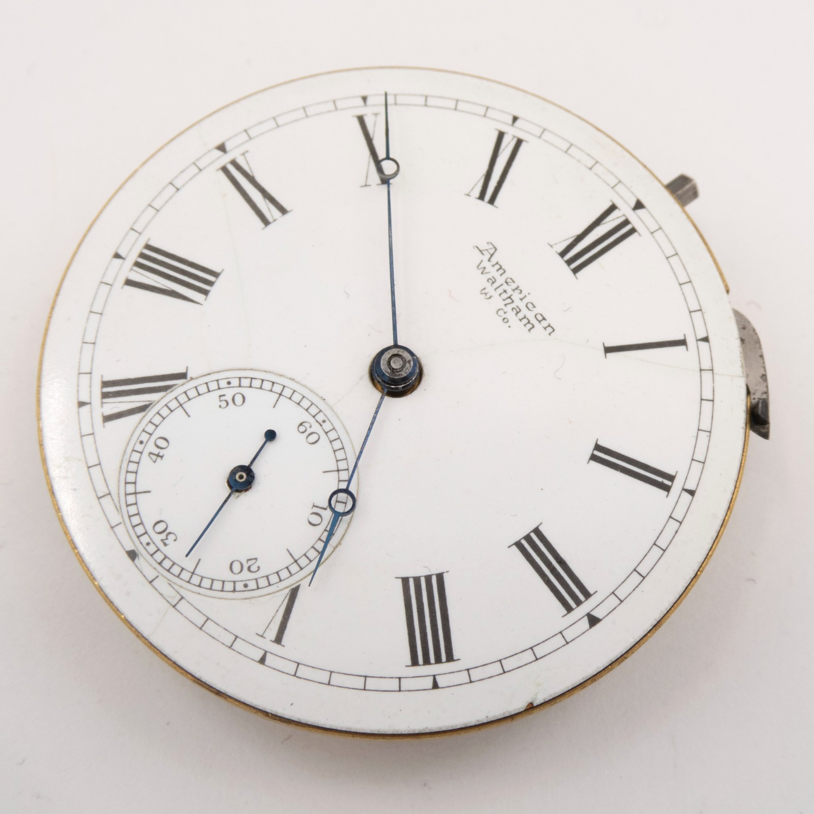 Rare Waltham Champion 16-Size 16-Jewel Antique Pocket Watch Movement, Keeps Time
