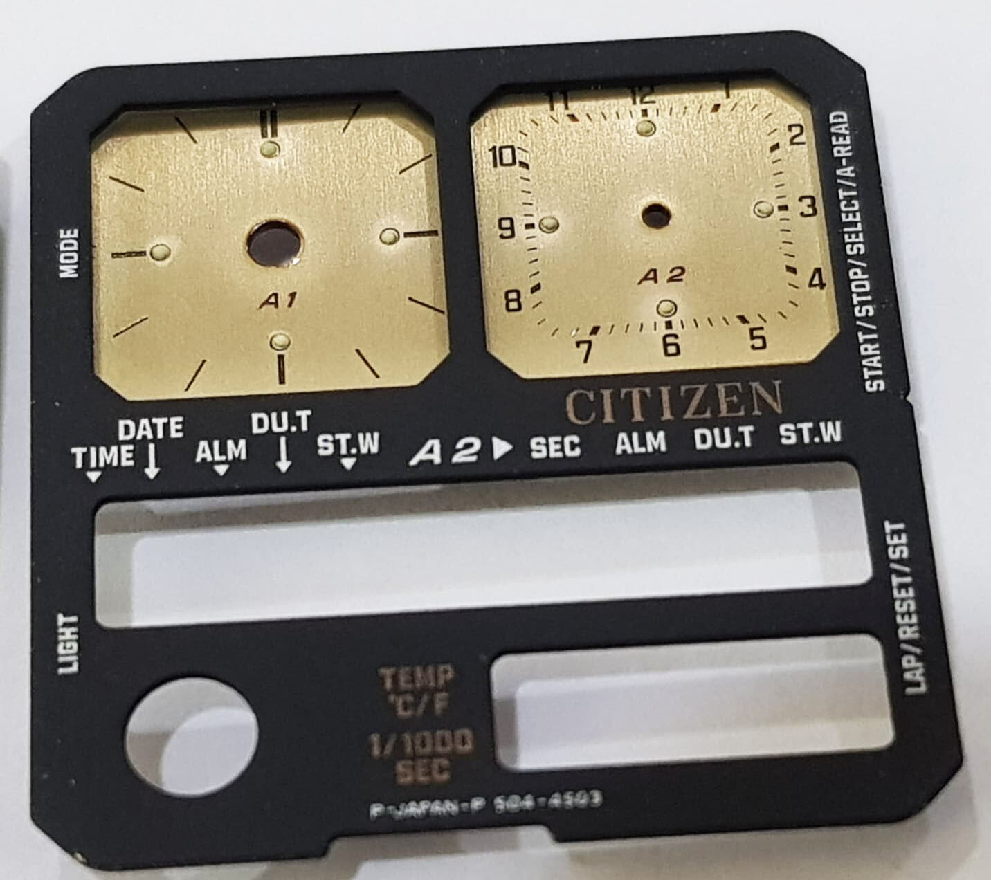 NOS Citizen Dial LCD 8980 504-4504 Ana-Digi panel cover