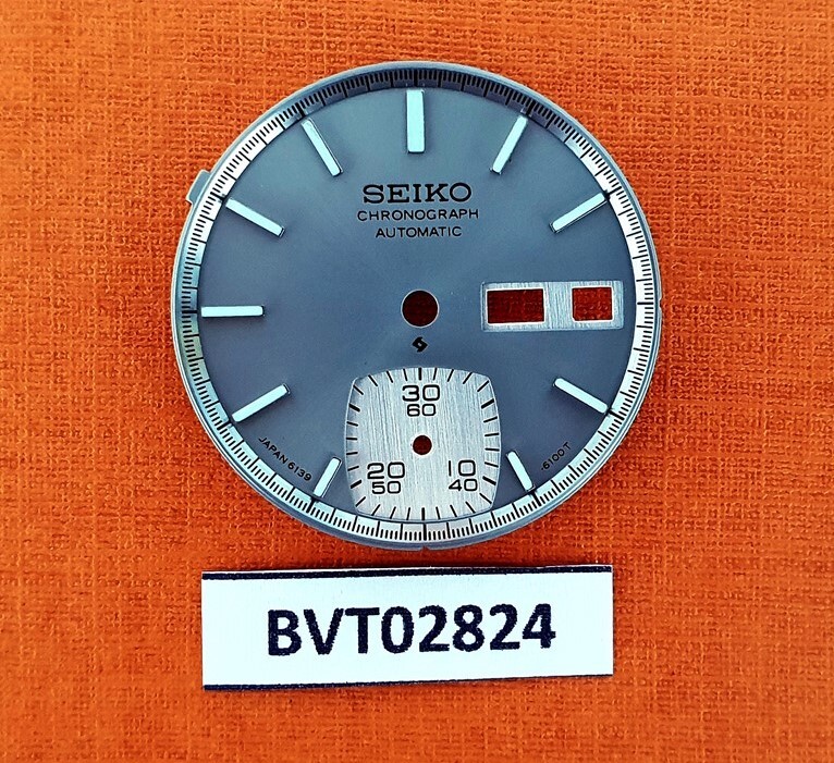 NEW AF SEIKO SILVER DIAL FOR 6139 – 6139 6040 CHRONOGRAPH WATCH BVT02824