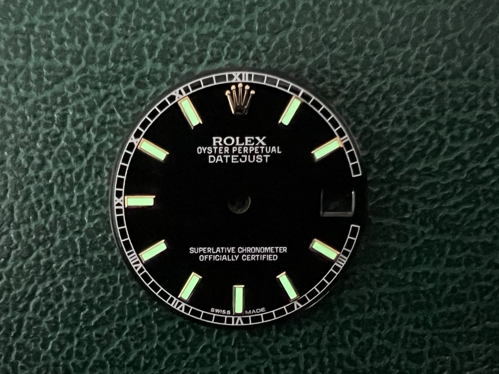 Authentic ROLEX Datejust Midsize 31mm Two-Tone Black Luminova DIAL – OC#1285